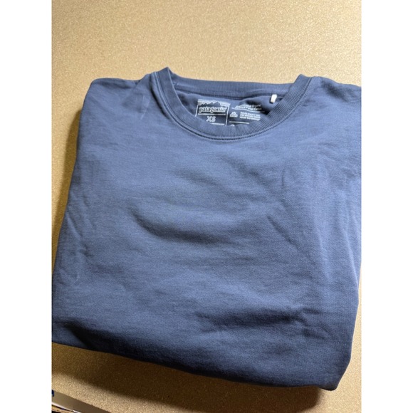 Patagonia Tops - Patagonia‎ Organic Cotton Crewneck Sweatshirt Blue XS Regenerative Pilot Cotton